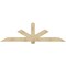 Ekena Millwork Kennewick Rough Sawn Timber Gable Bracket, Douglas Fir, 96"W x 28"H x 2"D x 6"F, 7/12 Pitch GBW096X28X0206KEN00RDF - alternate 1